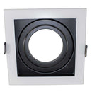 Spot Recuado Embutir Conecta Branco com Preto Gu10 Ar70 Ns7701P Bella St872