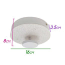 Plafon Kyara Branco LED 6W 16cm Efeito Estrelado Com Cristais HL004-R-WH ST1775