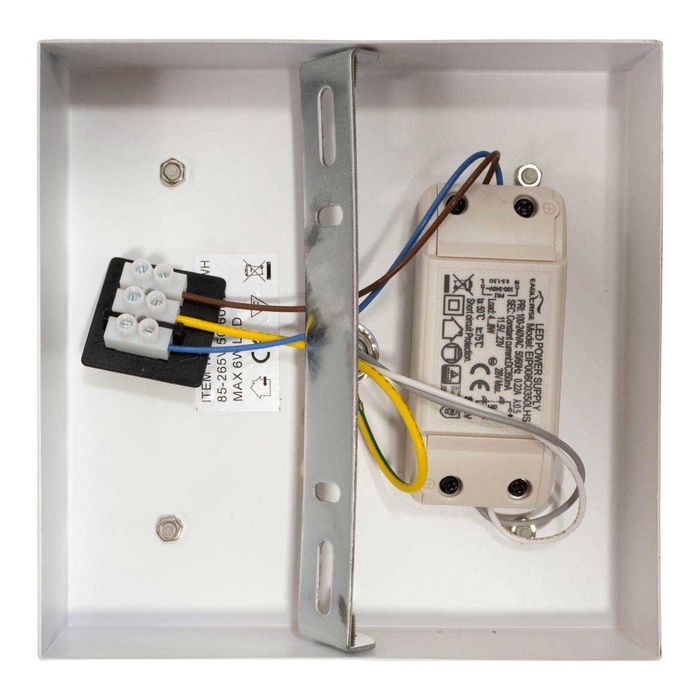 Plafon Kyara Branco Led 6w 16cm Efeito Estrelado Com Cristais HL002-Q-WH St1773