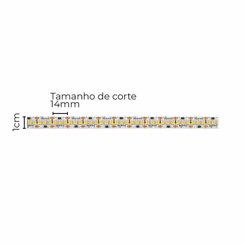 Fita LED 5M 2835 SOF Dimerizável 12V 2700K 22W/m 240LEDs/m 2980lm/m 7156 Nordecor ST2982