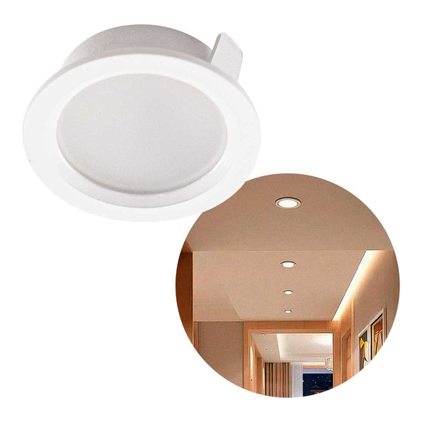 kit 2x Spot LED Embutir Alua Redondo 2W 3000K IRC80 Nordecor ST3153