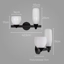 Arandela Akemi Preto com 2 Cúpulas de Vidro para 2 LED G9 VL017-BK Starlux ST2534