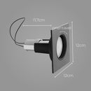 Spot Embutir Rente Preto Orientável Alumínio P/ LED Par20 IL0092 ST092 *