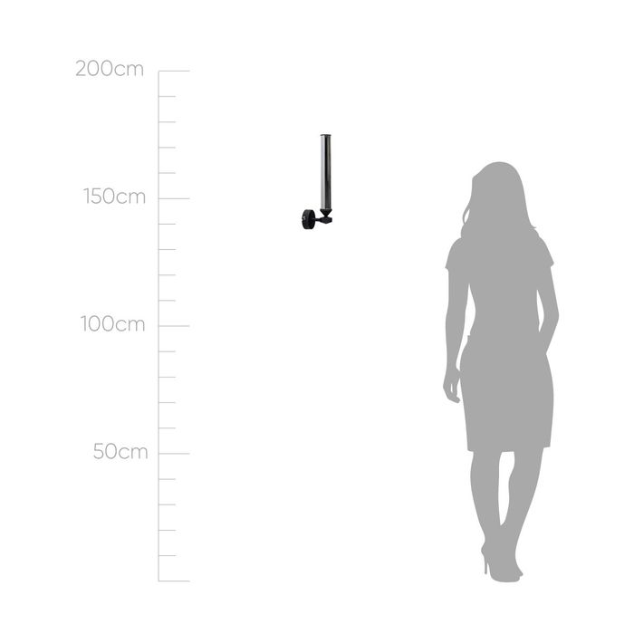 Arandela Anakin Preto Fosco e Smoky LED 3W Branco Quente ZR150 Starlux ST2640