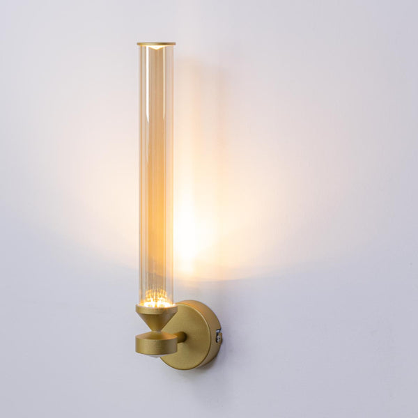 Arandela Anakin Ouro Fosco e Âmbar LED 3W Branco Quente ZR150-AGD Starlux ST2640