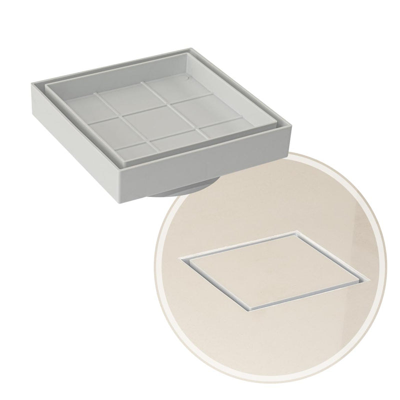Ralo Oculto Invisivel Anti Inseto Piso Porcelanato Branco ST2781