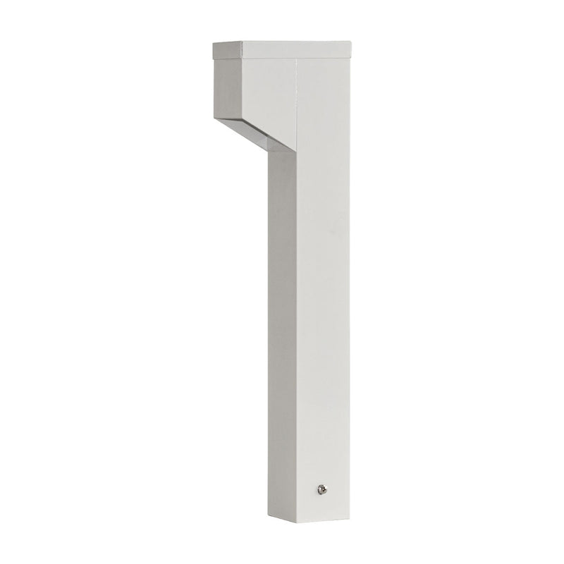 Poste Balizador Luminária Jardim Lunor Uno 1 Foco P/ MR11 ST2766 - Branco