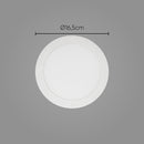 Painel Plafon LED 12w Luminária Embutir Redondo Branco Frio ST535
