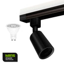 Spot Preto Tube MR16 GU10 para Trilho Eletrificado ST3253-Lumanti-Starlumen