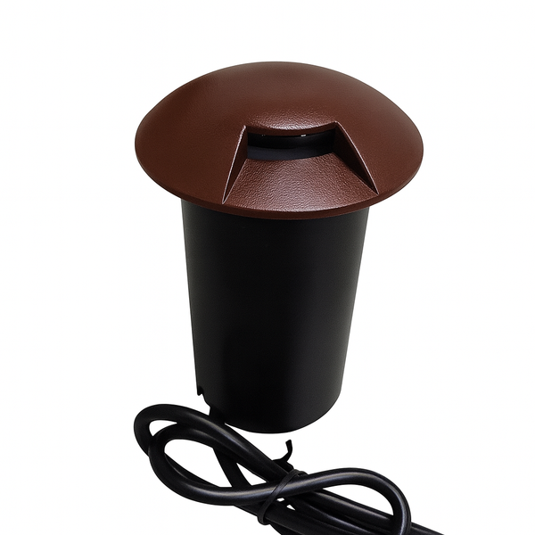 Mini Balizador Led 0,75w 3000k Embutir 1 Saída/Facho Externo ST1371 - Marrom