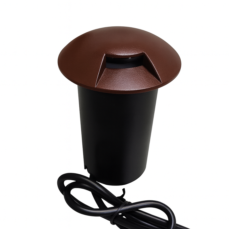 Mini Balizador Led 0,75w 3000k Embutir 1 Saída/Facho Externo ST1371 - Marrom
