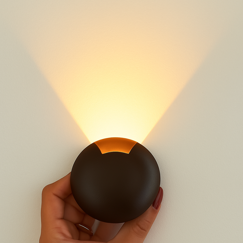Mini Balizador Led 0,75w 3000k Embutir 1 Saída/Facho Externo ST1371 - Marrom