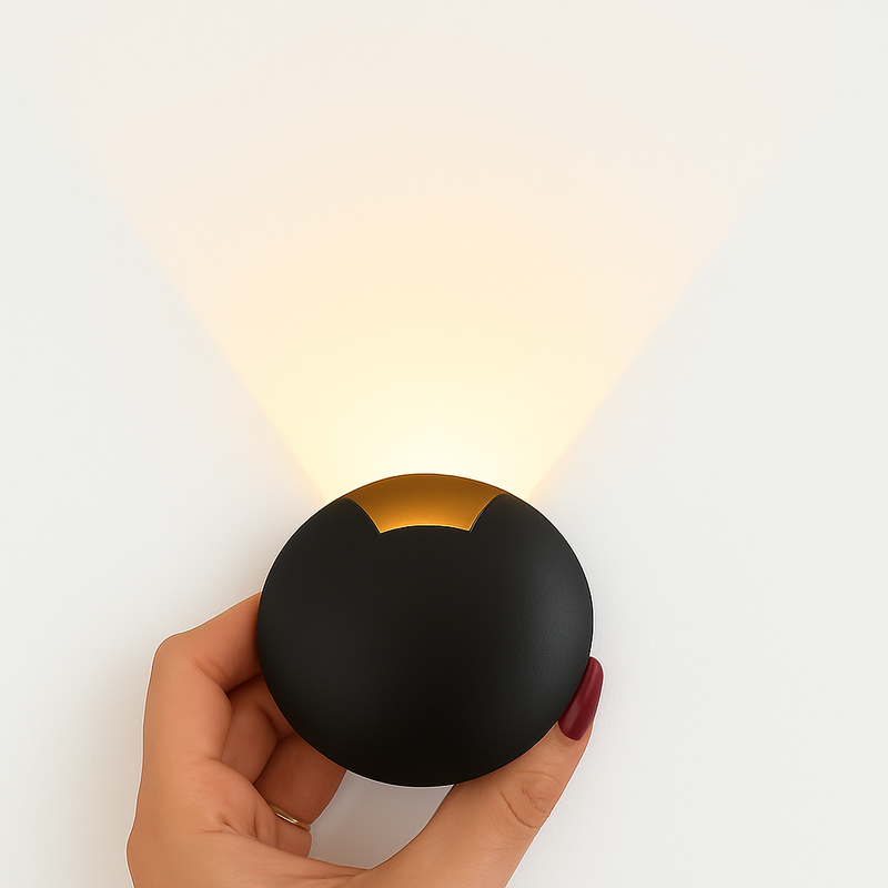 Mini Balizador Led 0,75w 3000k Embutir 1 Saída/Facho Externo ST1371 - Preto