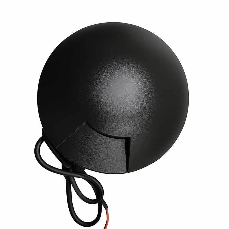 Mini Balizador Led 0,75w 3000k Embutir 1 Saída/Facho Externo ST1371 - Preto