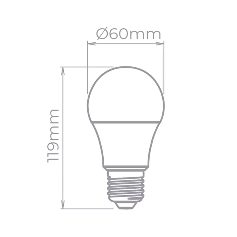 Lâmpada LED Bulbo A60 Dimerizável Stella 9,8W 2700K E27 Bivolt ST846