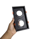 Spot Luminária de Teto Retangular Embutir Loyo p/ LED 2xPAR20 Nordecor ST3235-Nordecor-Starlumen