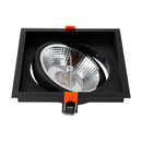 Spot Luminária de Teto Quadrado Embutir Loyo p/ LED AR111 Nordecor ST3235-Nordecor-Starlumen