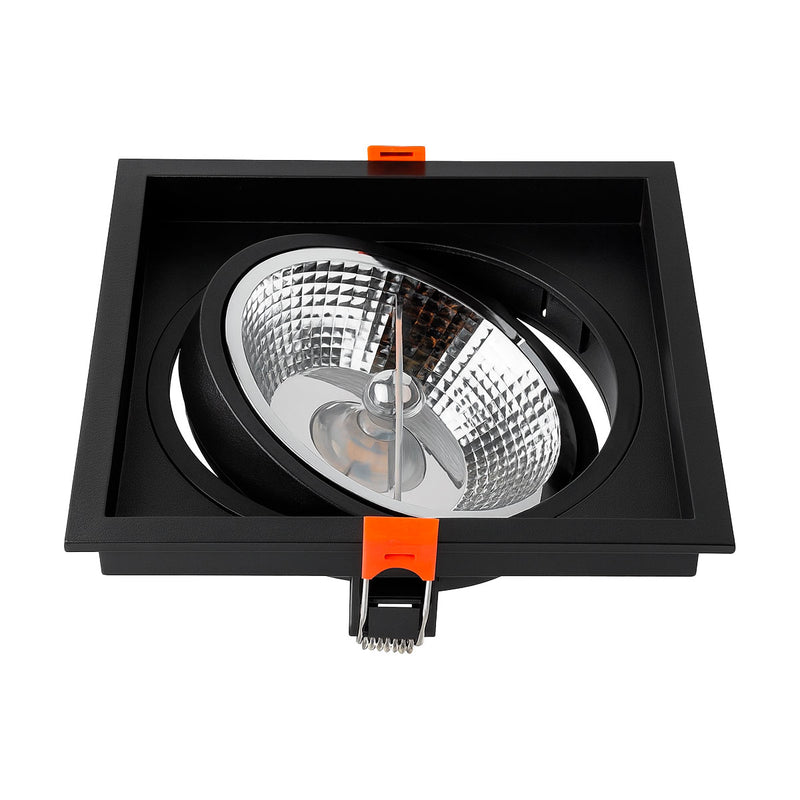Spot Luminária de Teto Quadrado Embutir Loyo p/ LED AR111 Nordecor ST3235-Nordecor-Starlumen