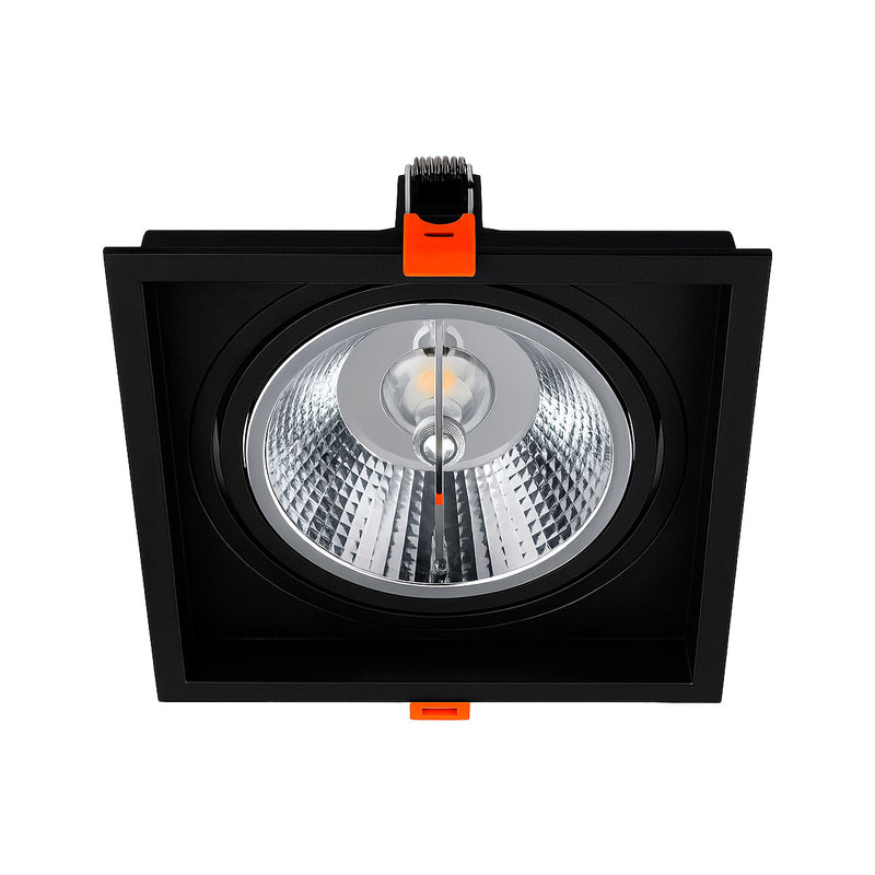 Spot Luminária de Teto Quadrado Embutir Loyo p/ LED AR111 Nordecor ST3235-Nordecor-Starlumen