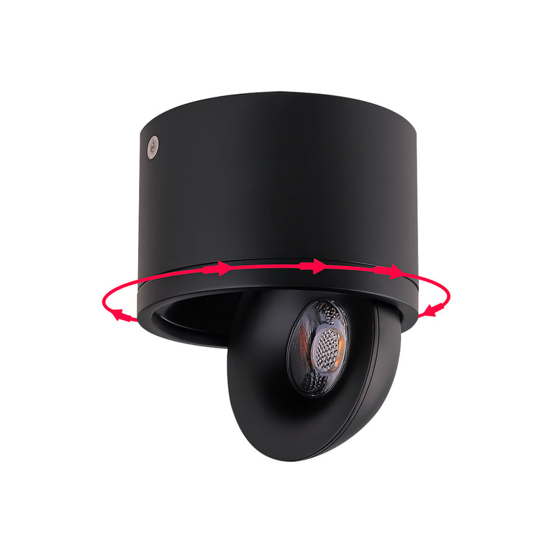 Spot LED Sobrepor Skel 7W 24° Luz Quente Nordecor ST3047 - Preto 6317-Nordecor-Starlumen