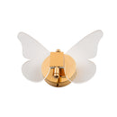 Arandela de Parede LED Borboleta Dourada Decorativa Infantil 6W Luz Quente ST3099