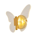 Arandela de Parede LED Borboleta Dourada Decorativa Infantil 6W Luz Quente ST3099