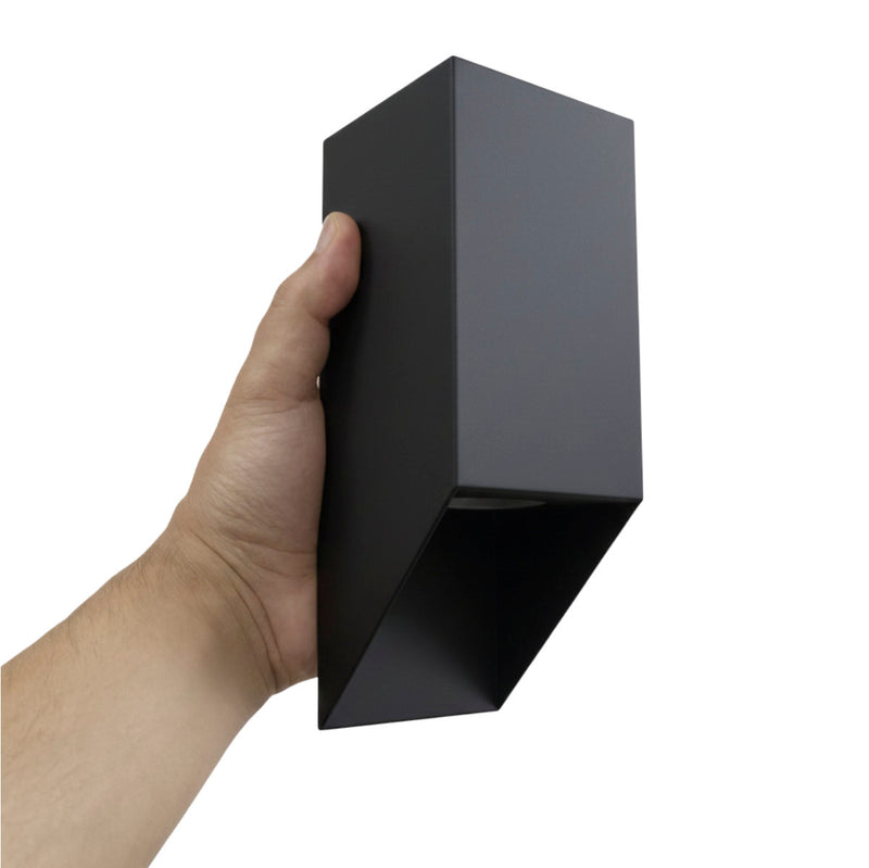 Arandela de Sobrepor Bisel 1 Foco Parede/Muro/Fachada 1xGU10 Starlumen ST3256 - Preto