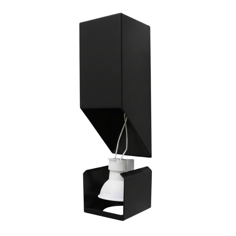 Arandela de Sobrepor Bisel 1 Foco Parede/Muro/Fachada 1xGU10 Starlumen ST3256 - Preto