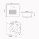 Balizador Led Sentinela 3w Luz Quente Com Sensor 3m Ip65 Opus St3263 - Branco