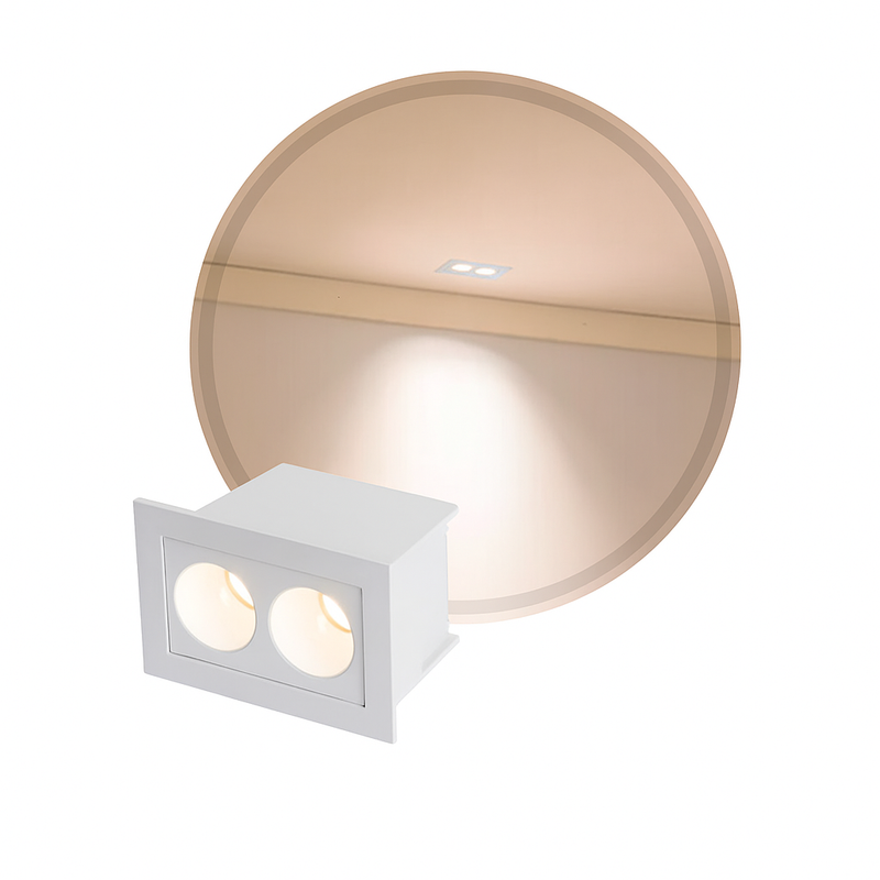 Spot LED Embutir Powerus 4W Luz Neutra 35° IRC90 Nordecor 6784 ST2990-Branco