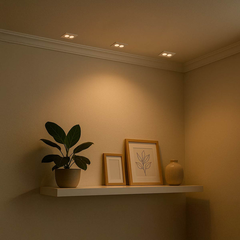 Spot LED Embutir Powerus 4W Luz Quente 35° IRC90 Nordecor 6728 ST2990-Branco