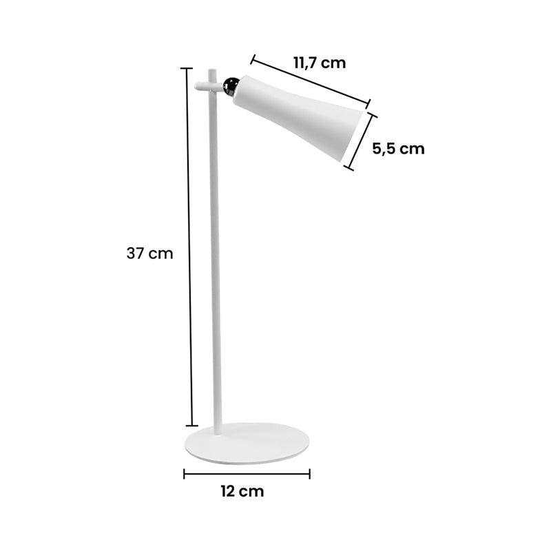 Abajur Luminária 3 em 1 Magnética Delis 4W 4000K Mesa Parede Portátil USB ST3268