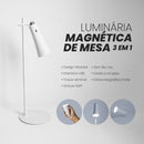 Abajur Luminária 3 em 1 Magnética Delis 4W 4000K Mesa Parede Portátil USB ST3268