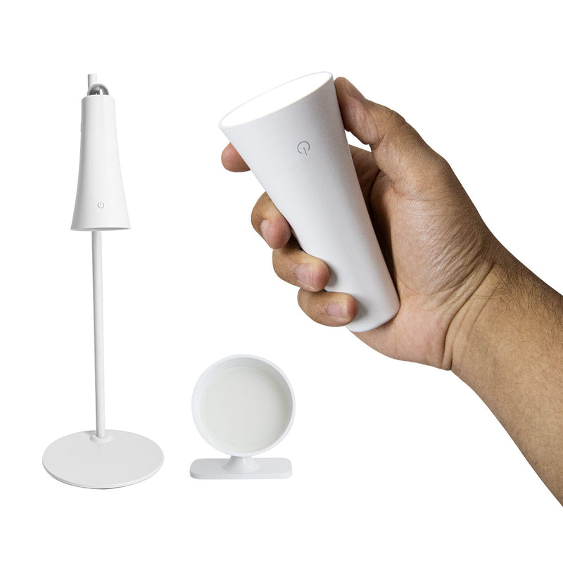 Abajur Luminária 3 em 1 Magnética Delis 4W 4000K Mesa Parede Portátil USB ST3268