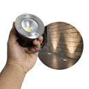 Embutido de Solo LED 5W 3000K 400lm Bivolt Aço Inox IP65 Jardim Piso ST3267