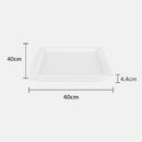 Painel Plafon LED Recuado Embutir KAIS 40X40 36W Luz Quente Nordecor ST3145-Branco