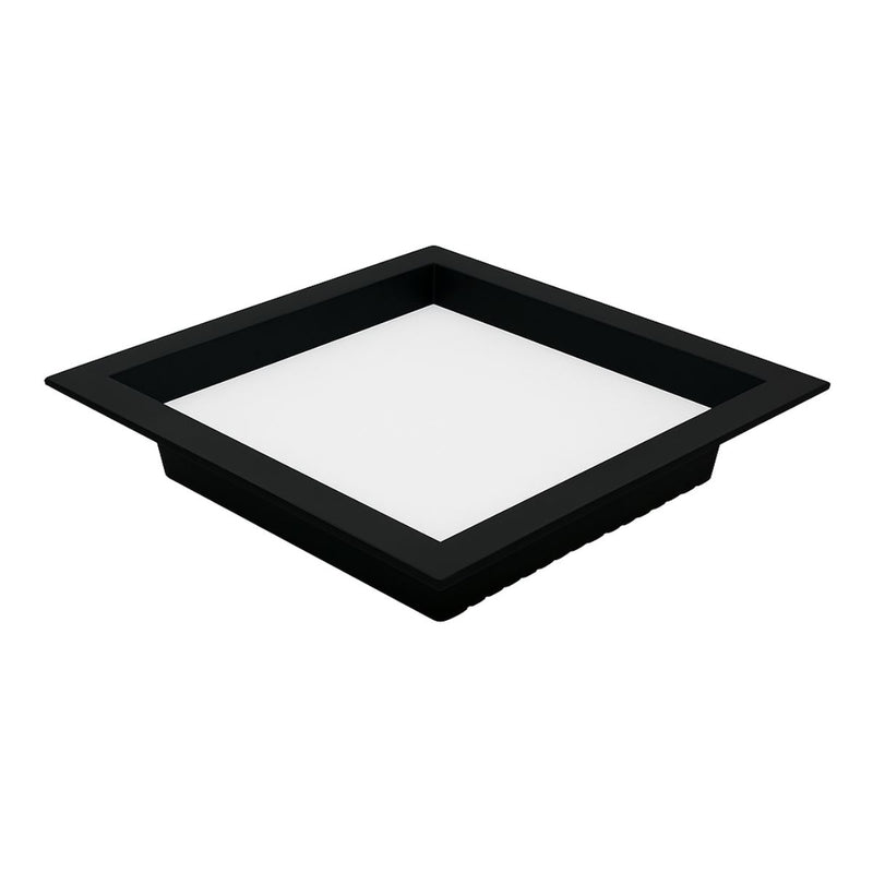 Painel Plafon LED Recuado Embutir KAIS 22X22 18W Luz Neutra Nordecor ST3145-Preto
