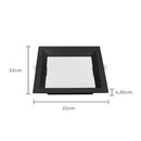 Painel Plafon LED Recuado Embutir KAIS 22X22 18W Luz Neutra Nordecor ST3145-Preto