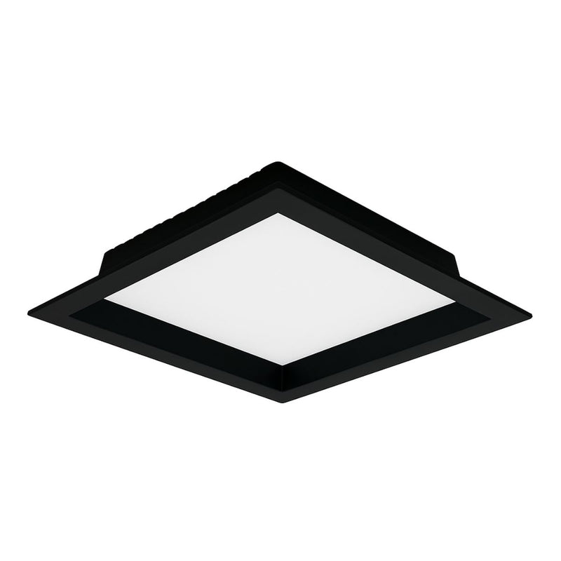 Painel Plafon LED Recuado Embutir KAIS 22X22 18W Luz Neutra Nordecor ST3145-Preto