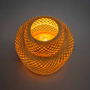 Luminária de Mesa BALI Abajur Fibra Bambu Base Madeira 1xE27 Boho Rústico ST3270