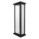 Arandela Retrô Preta 50cm 3 Vidros Reflecta p/ 2xE27 Parede Muro Externa ST3169