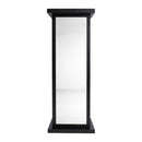 Arandela Retrô Preta 50cm 3 Vidros Reflecta p/ 2xE27 Parede Muro Externa ST3169