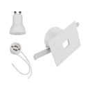 Plafon Spot Embutir Pontual p/ MR11 6x6cm Alumínio 1991 ST3273-Branco