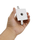 Plafon Spot Embutir Quadrado c/ Foco Pontual Redondo Alumínio P/ MR11 1992 ST3273-Branco