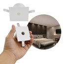 Plafon Spot Embutir Quadrado c/ Foco Pontual Redondo Alumínio P/ MR11 1992 ST3273-Branco