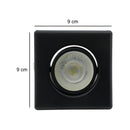 Spot Plafon Embutir Quadrado Light Orientavel em Aluminio p/ LED MR16 GU10 ST2999-Spots-Starlumen