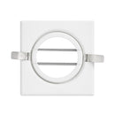 Spot Plafon Embutir Quadrado Light Orientavel em Aluminio p/ LED PAR20 E27 ST2999-Spots-Starlumen