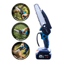 kit Jardinagem 4 em 1 Elétrico s/ Fio Serra Tesoura Soprador Roçadeira SAIDER SA0007