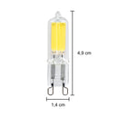 Lâmpada LED G9 COB 2,5W 2700K 127V 220lm Halopin Vidro IRC80 Luminatti ST1907