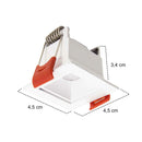 Spot LED 2W Embutir DotLight  15° Luz Quente 3000K Luminatti ST3281- Branco